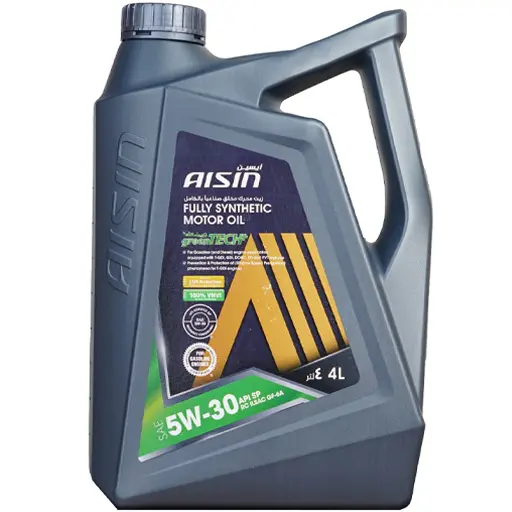 روغن موتور آیسین 5w30 sp مدل green tech+ تمام سینتتیک حجم چهار لیتر